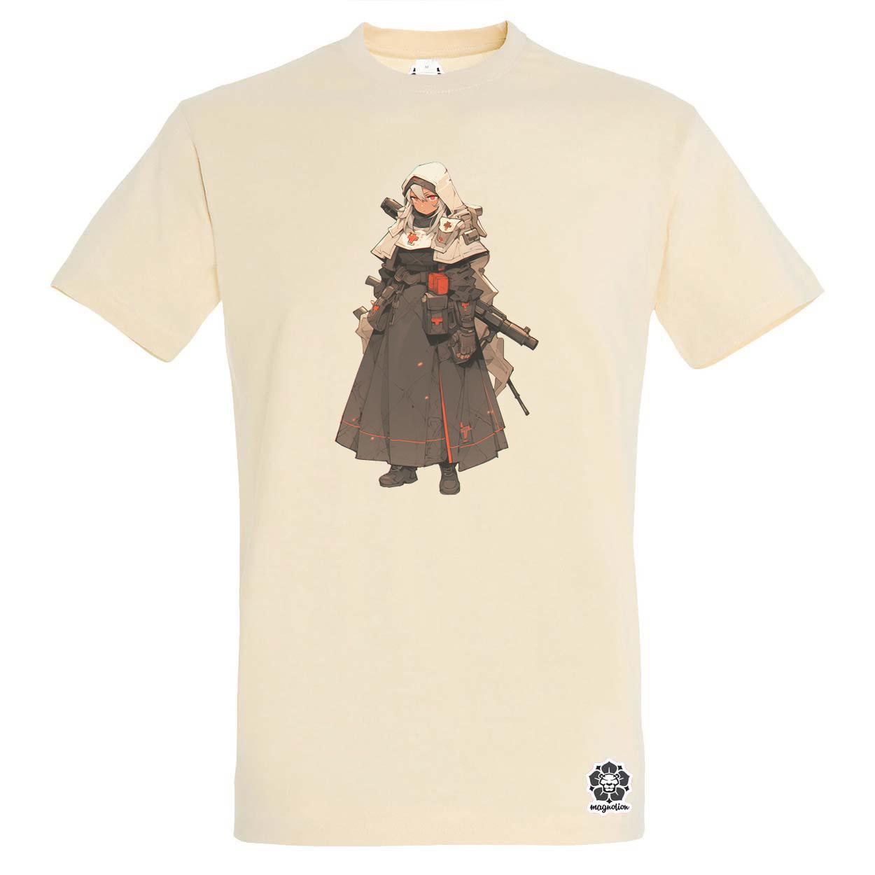 Dieselpunk anime apáca v6 egyedi póló 