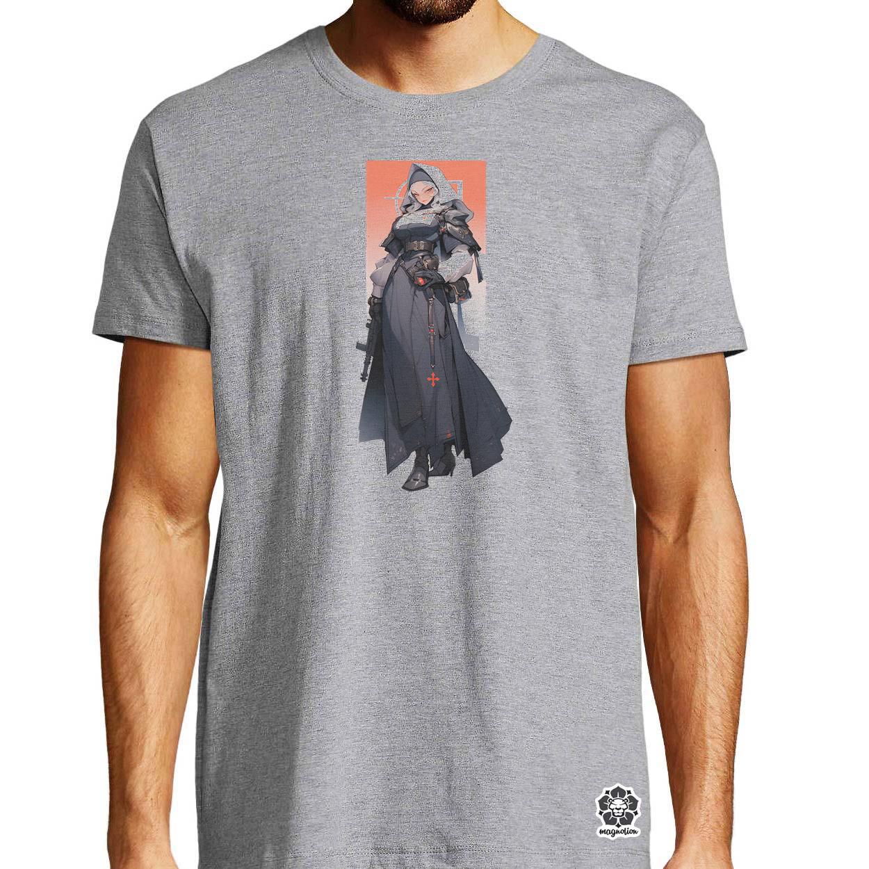 Dieselpunk anime apáca v7 egyedi póló 
