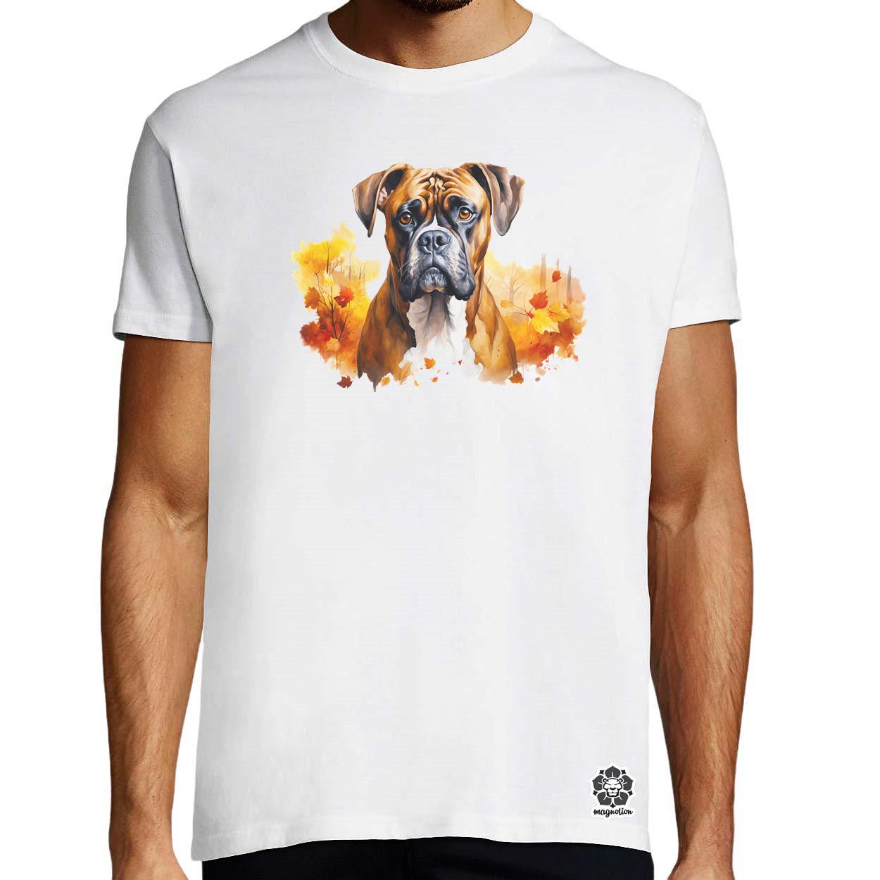Őszi Boxer v2 egyedi póló 
