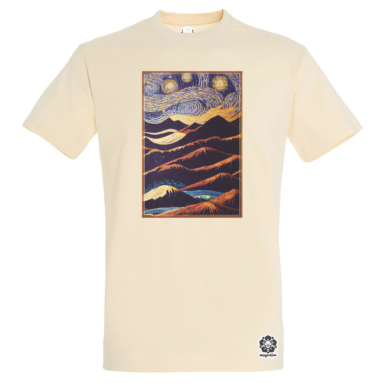 Mozaik art deco hegyek v1 egyedi póló 