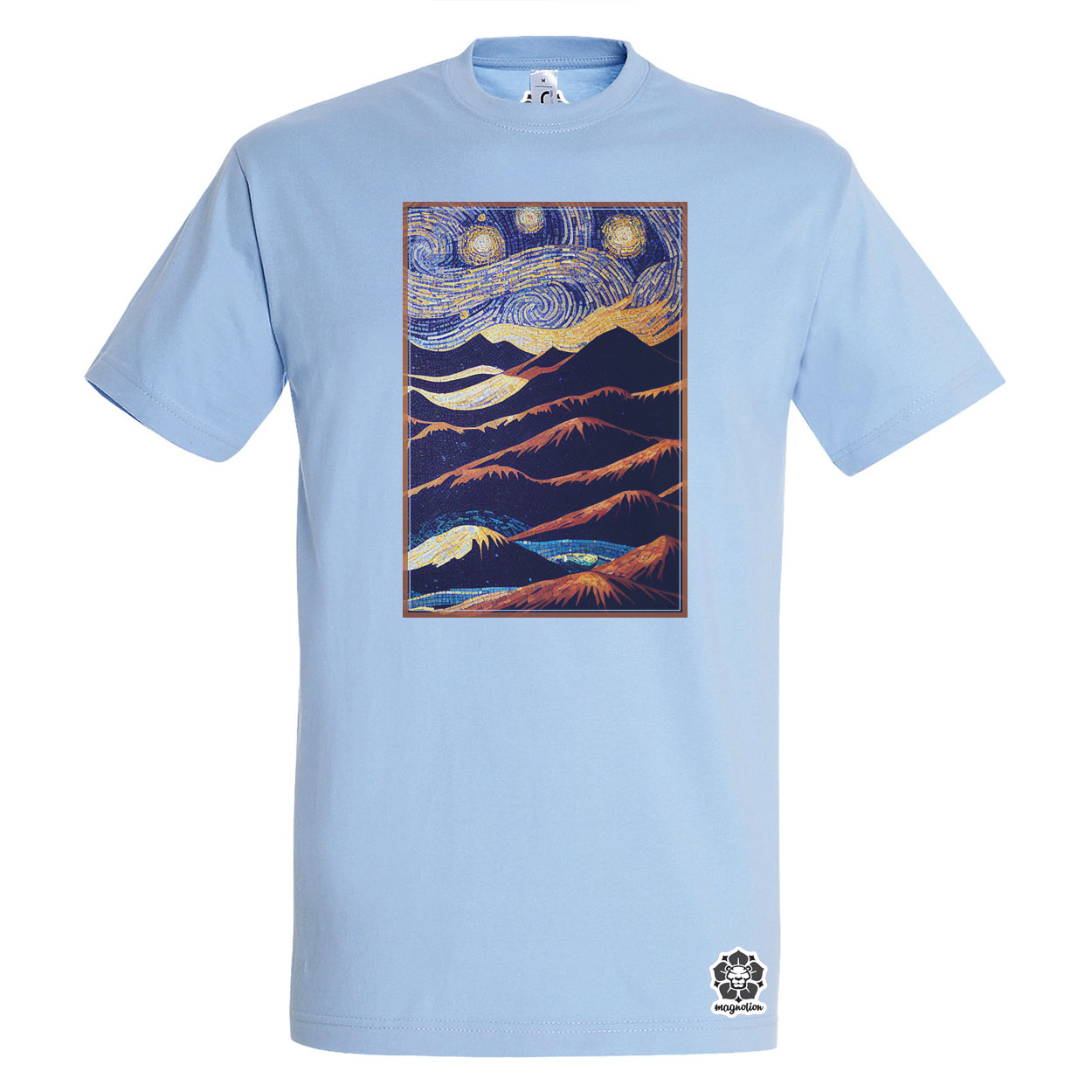 Mozaik art deco hegyek v1 egyedi póló 