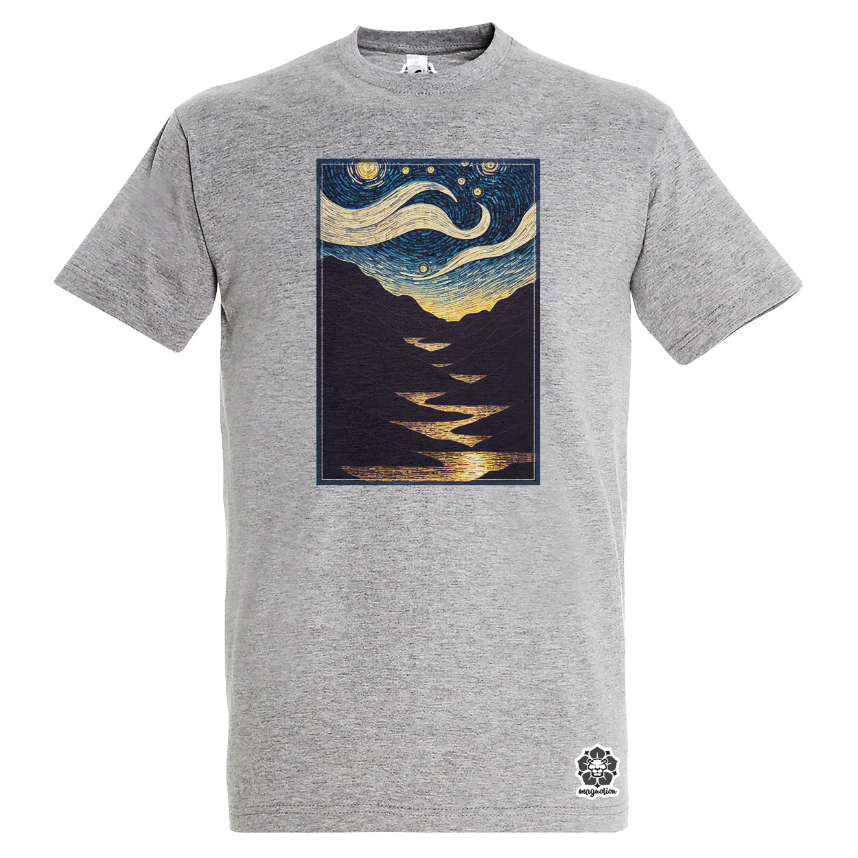 Mozaik art deco hegyek v3 egyedi póló 