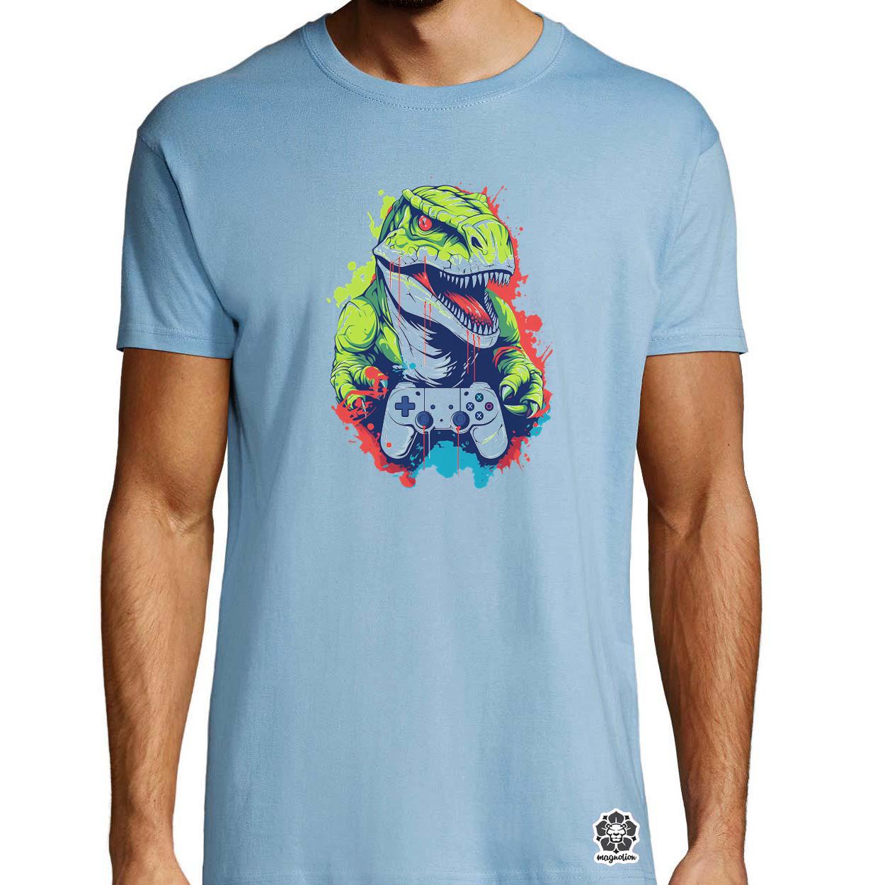 Gamer T-rex v1 egyedi póló 