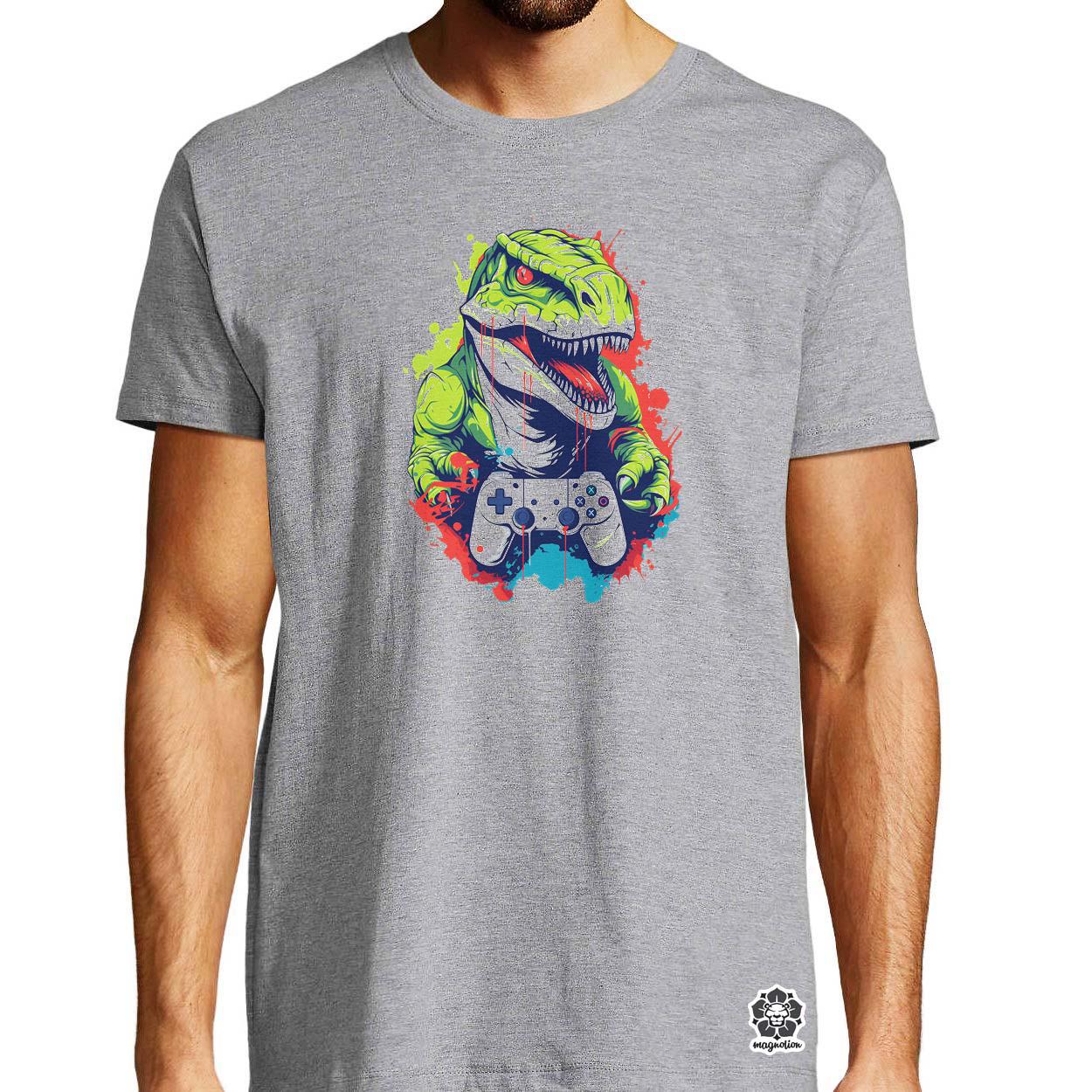 Gamer T-rex v1 egyedi póló 