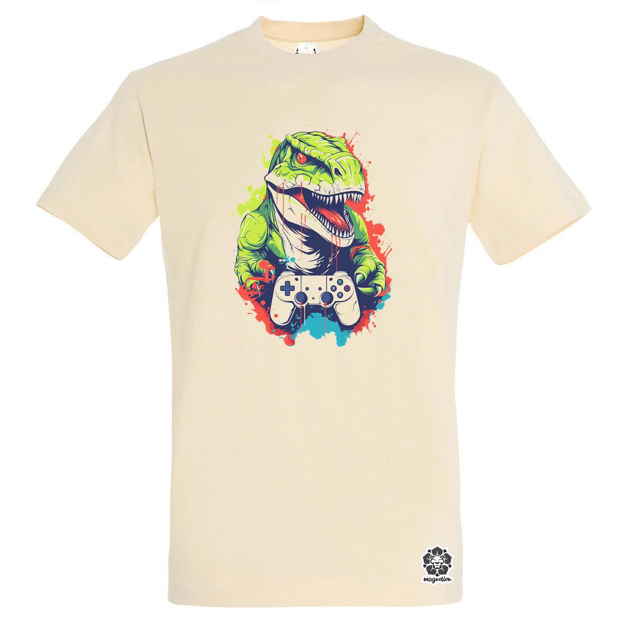 Gamer T-rex v1 egyedi póló 
