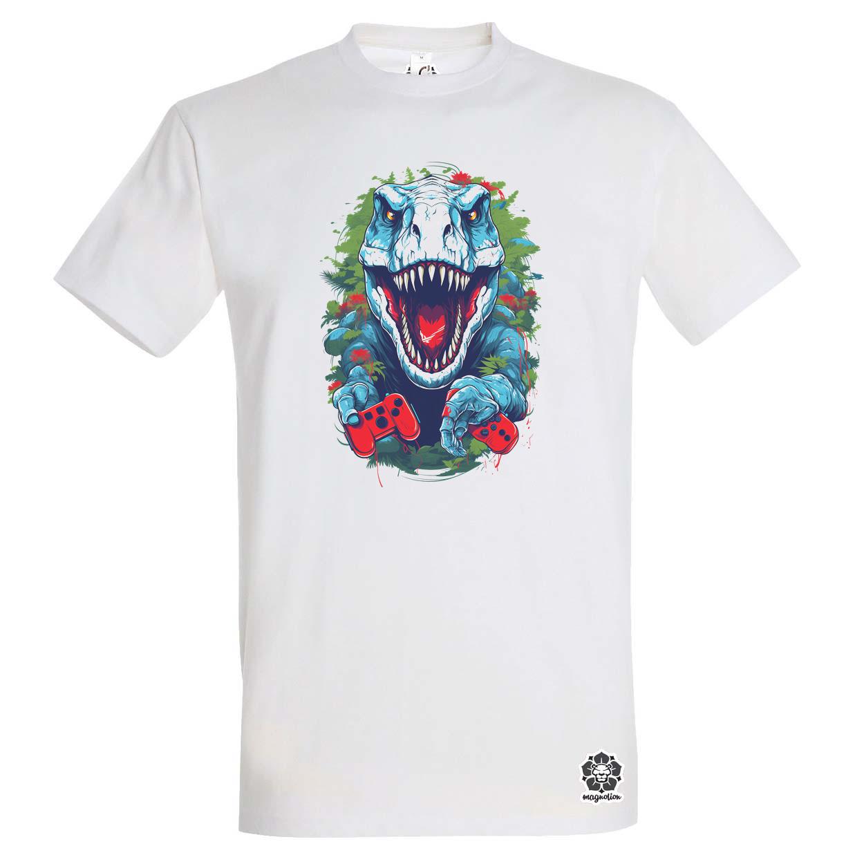 Gamer T-rex v2 egyedi póló 