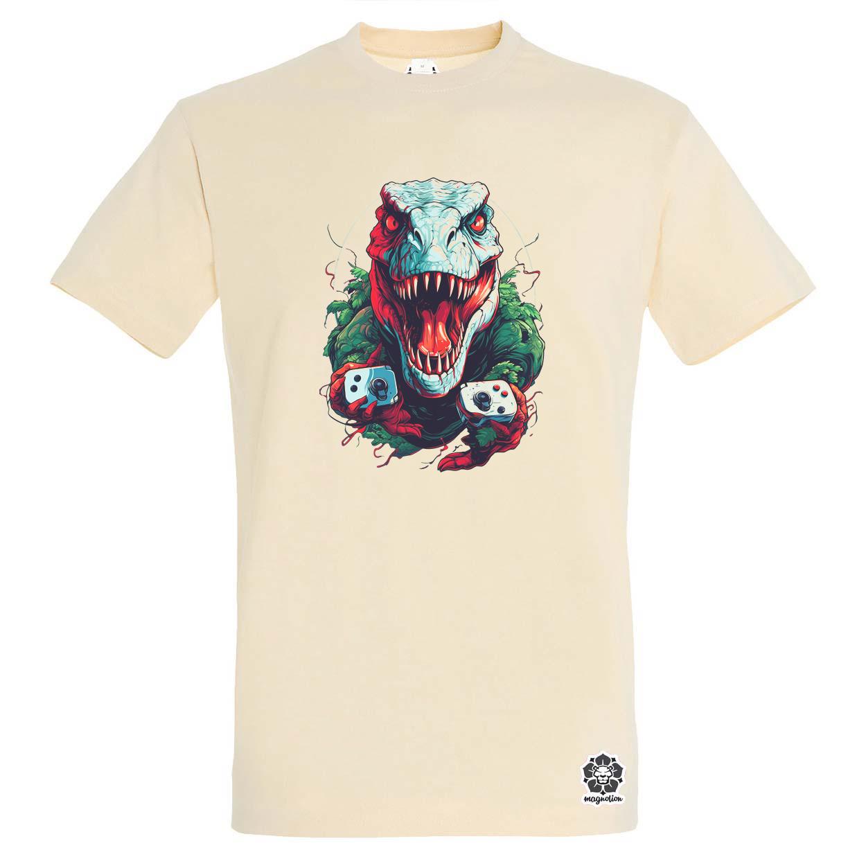 Gamer T-rex v3 egyedi póló 