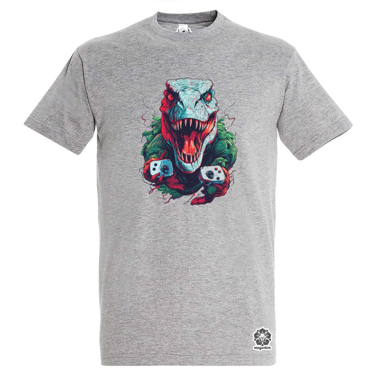Gamer T-rex v3 egyedi póló 