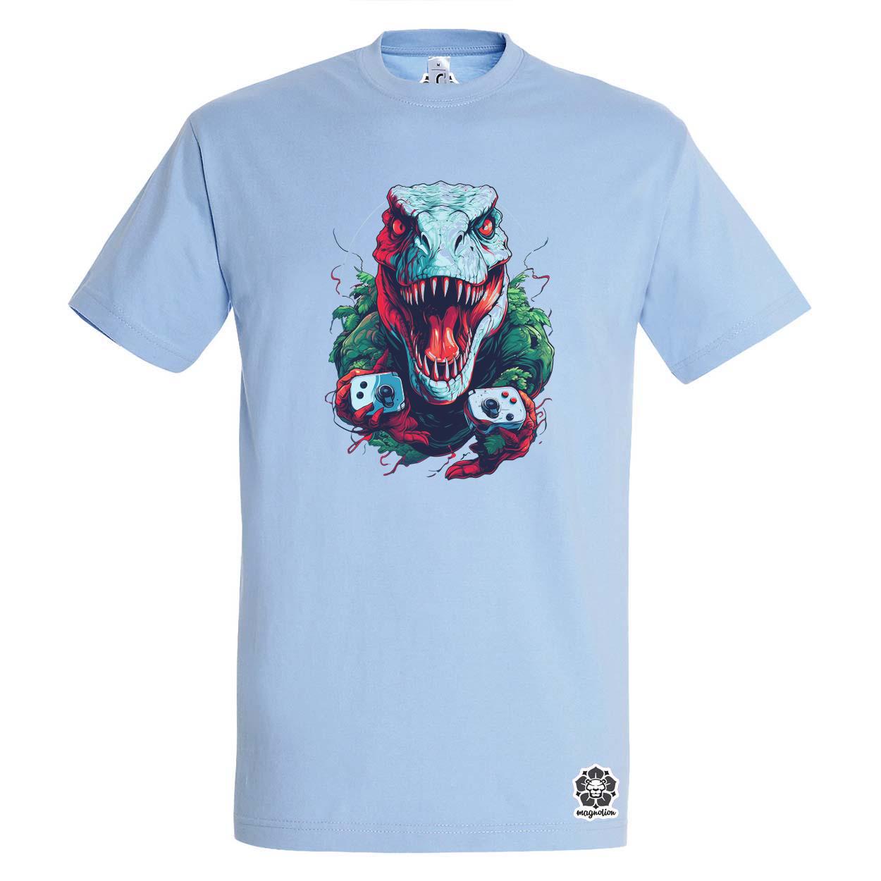 Gamer T-rex v3 egyedi póló 