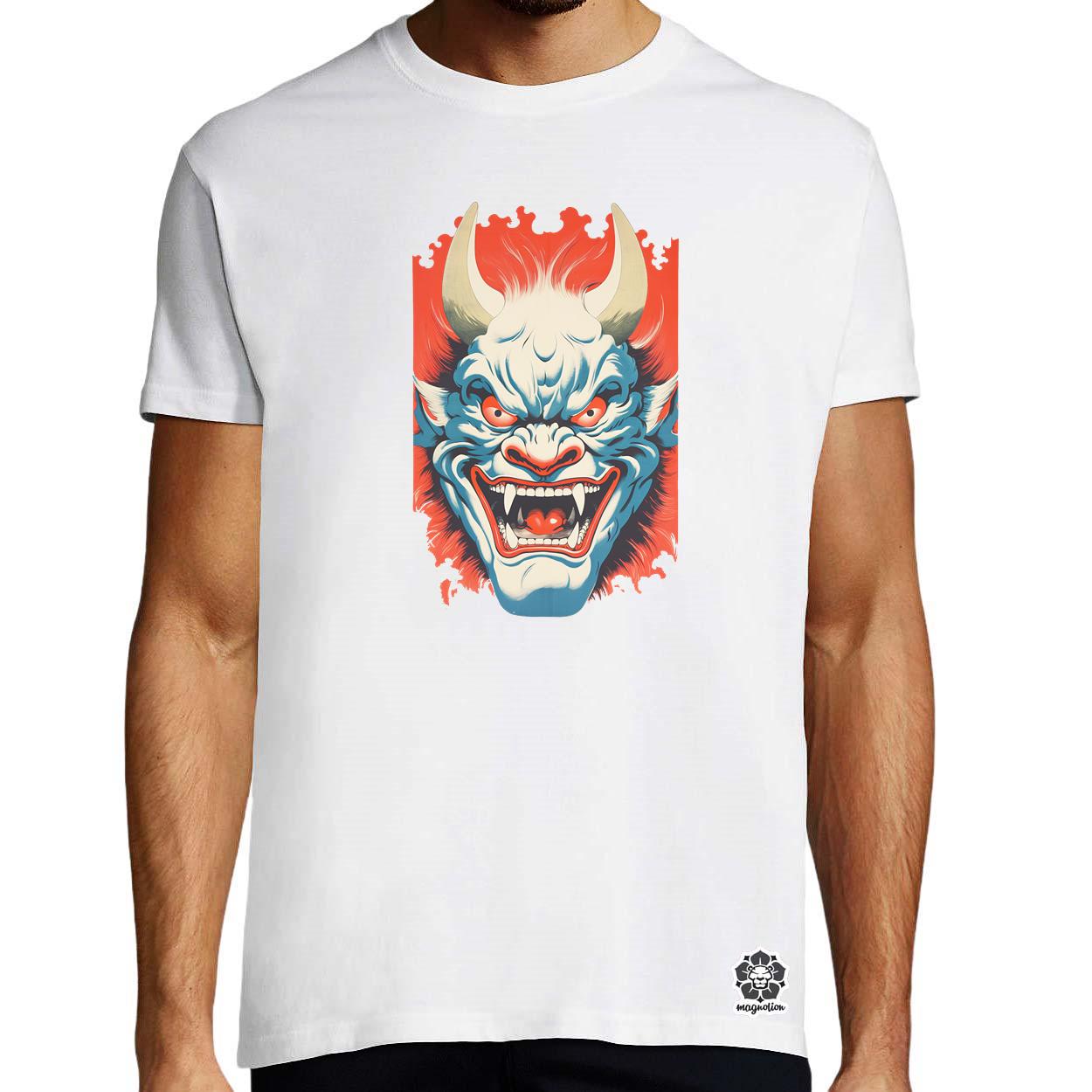 Hannya maszk fantázia v1 egyedi póló 