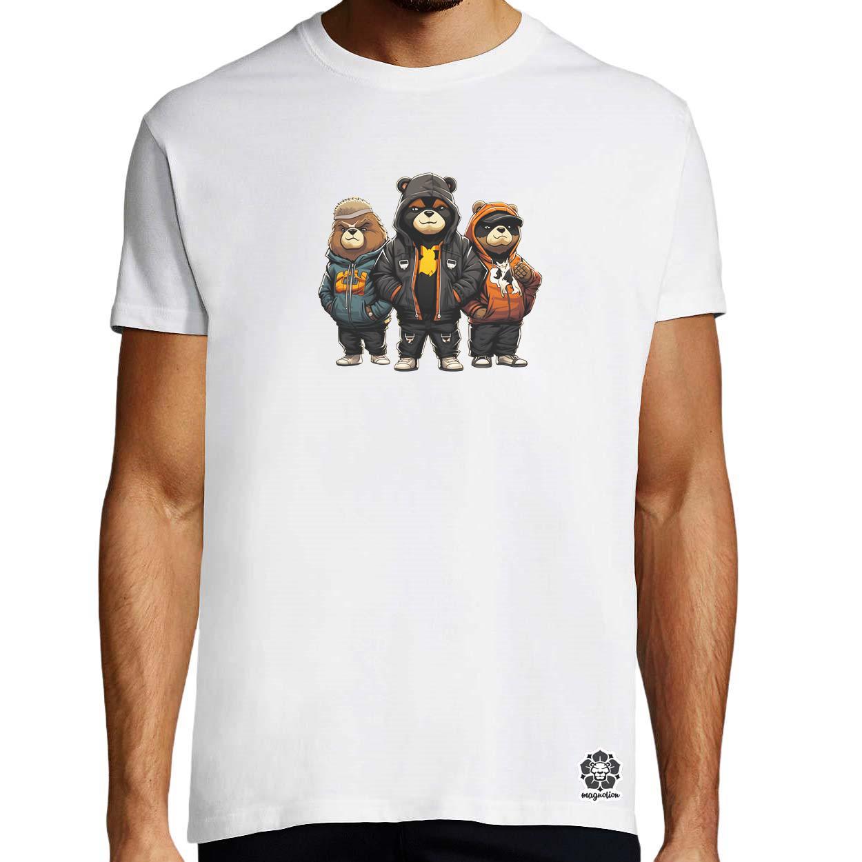 Hip Hop medvék v3 egyedi póló 