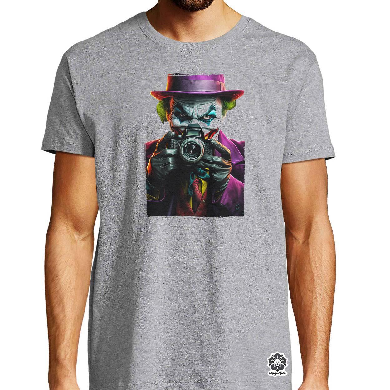 Fotós Joker v2 egyedi póló 