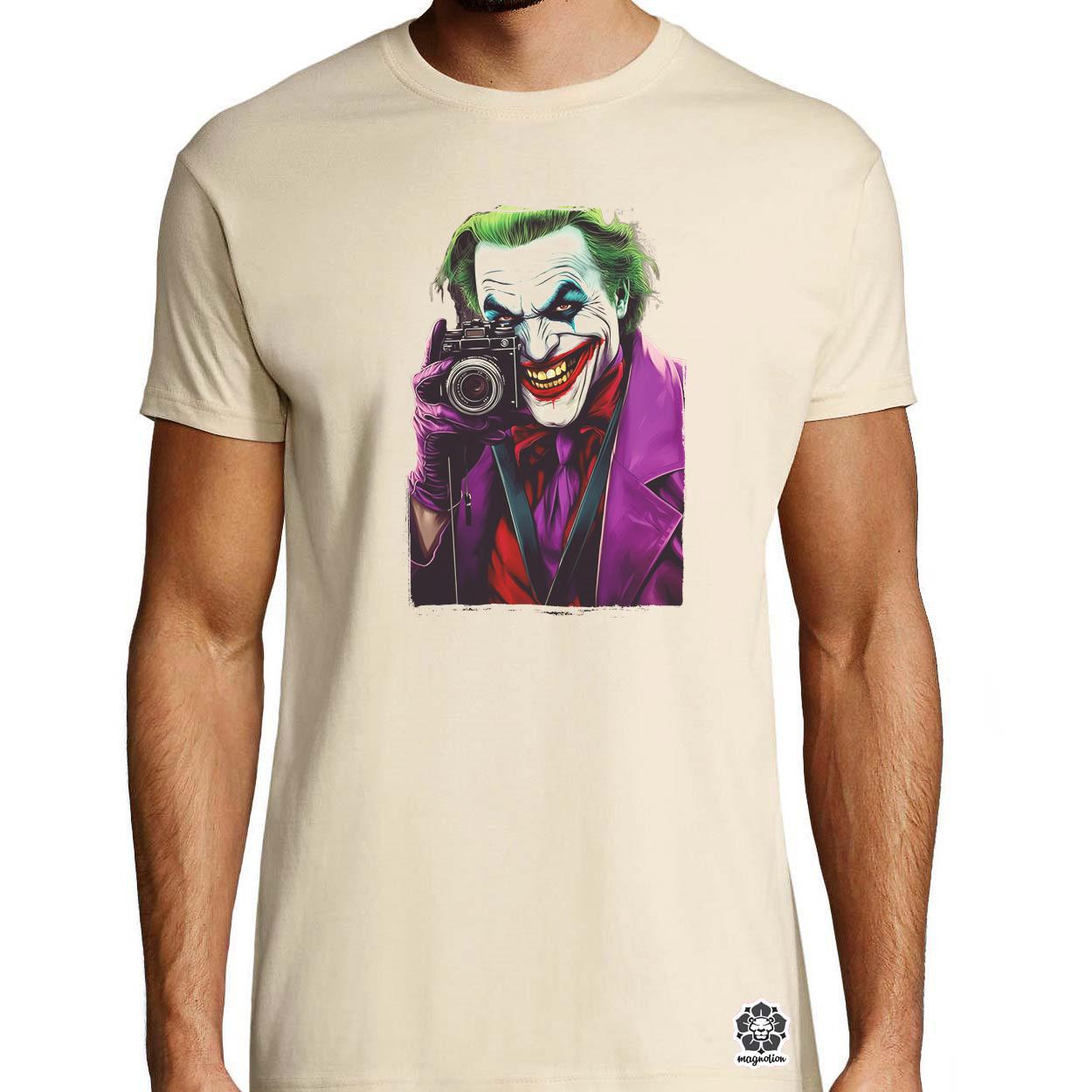 Fotós Joker v3 egyedi póló 