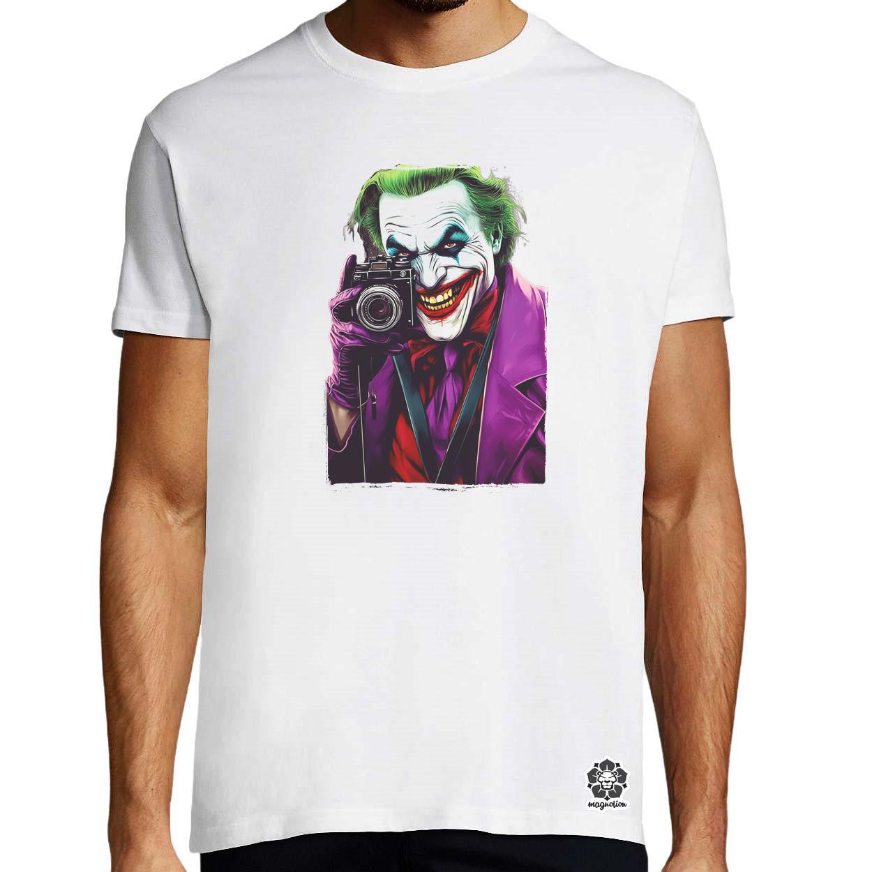 Fotós Joker v3 egyedi póló 