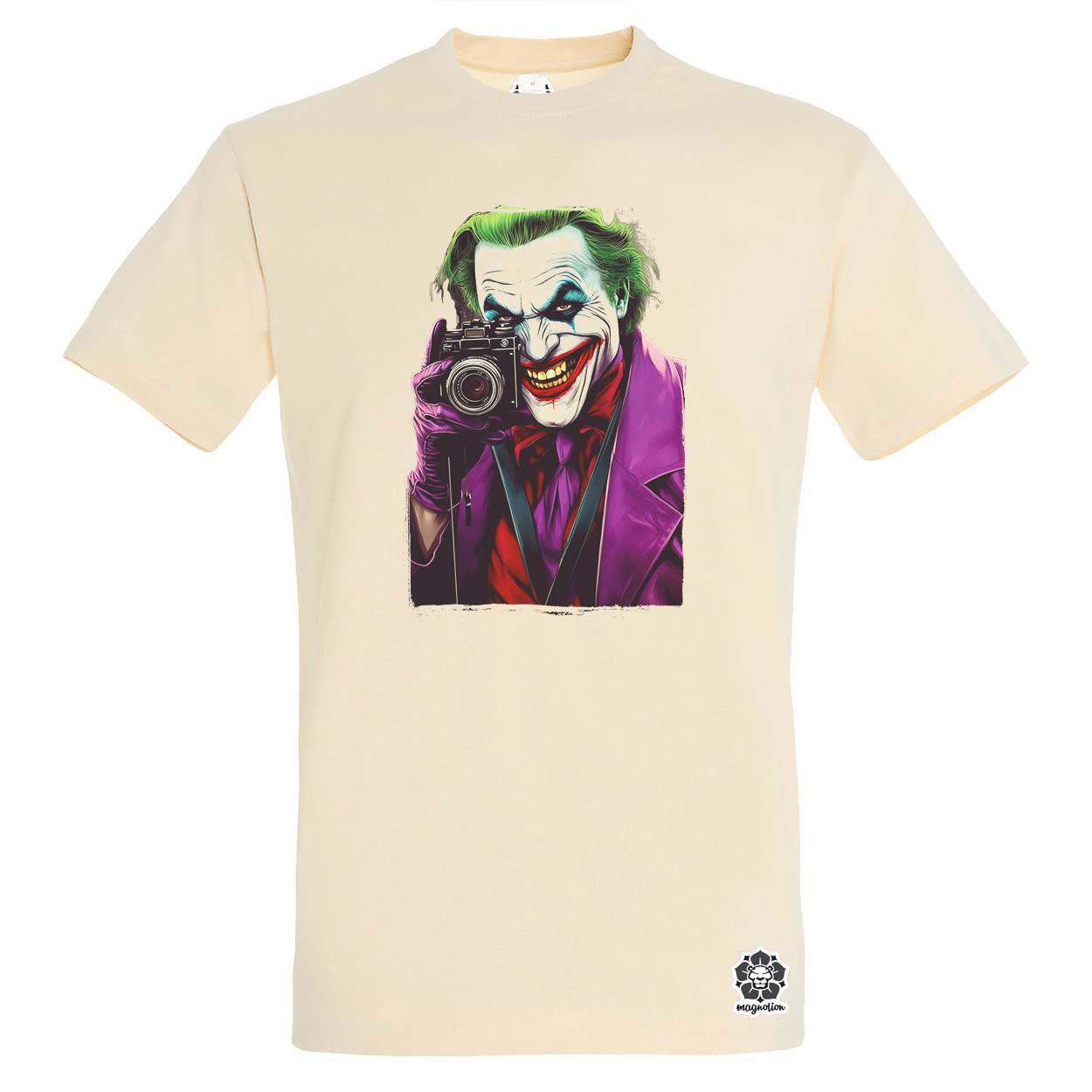Fotós Joker v3 egyedi póló 