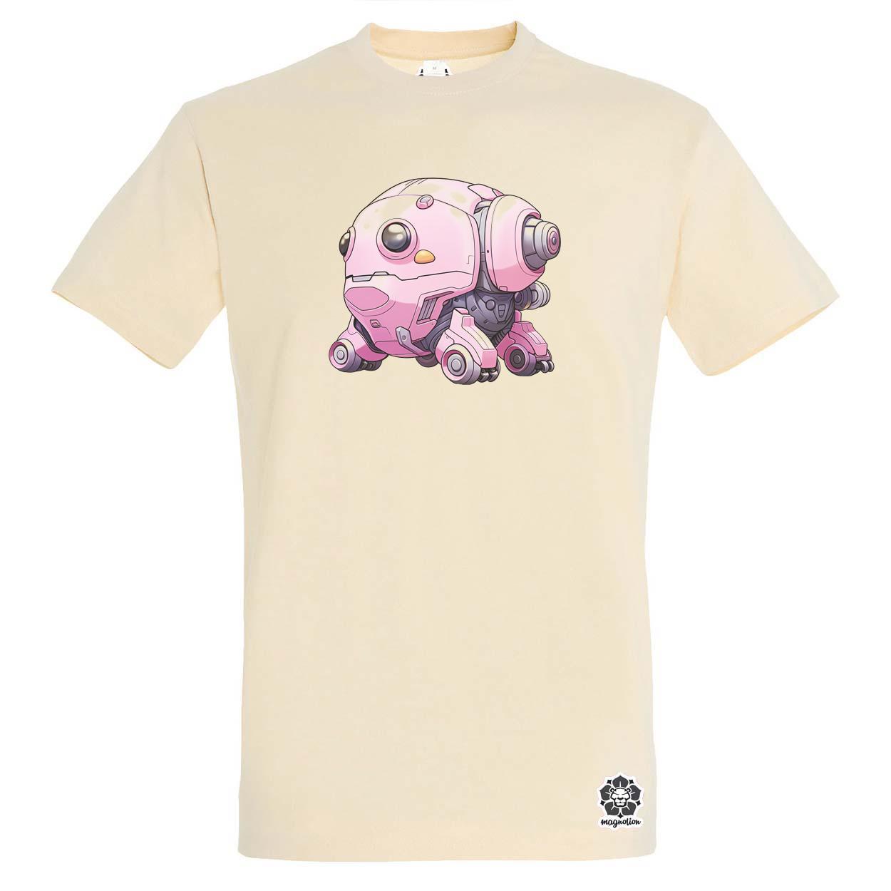 Pink baby robot v3 egyedi póló 