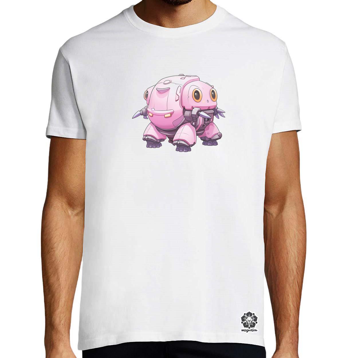 Pink baby robot v4 egyedi póló 