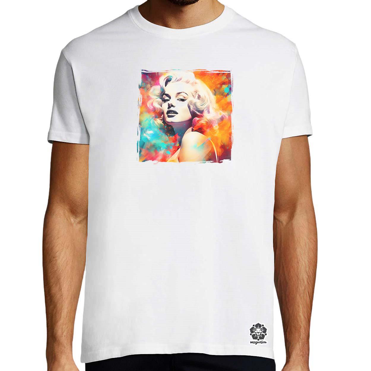 Színes Marilyn v1 egyedi póló 