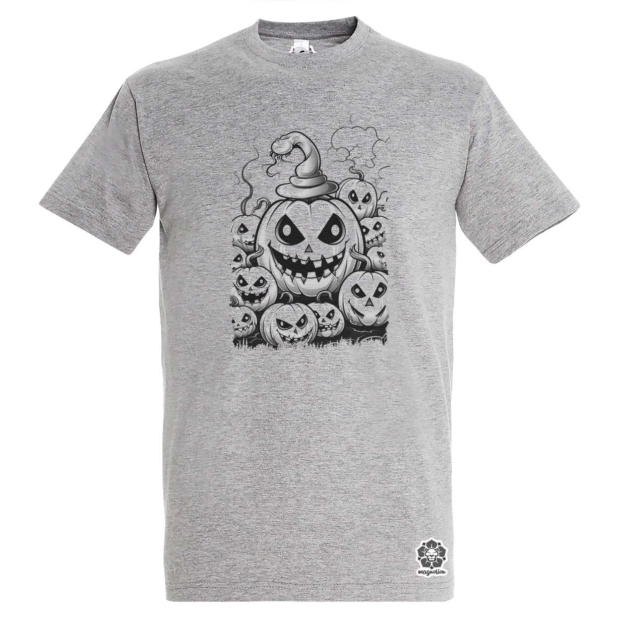 Halloween tök és koponya fantázia v7 egyedi póló 