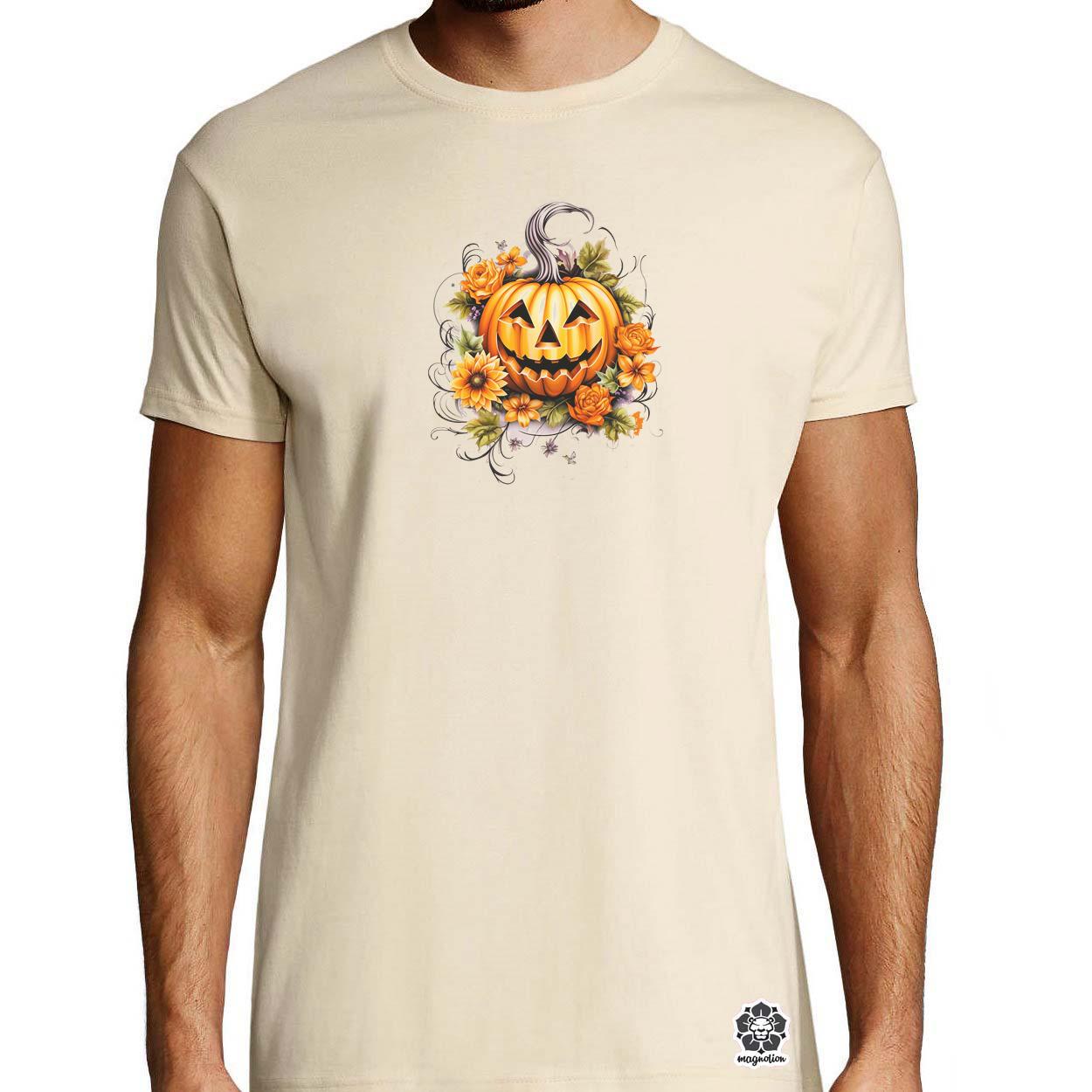 Halloween tök v6 egyedi póló 
