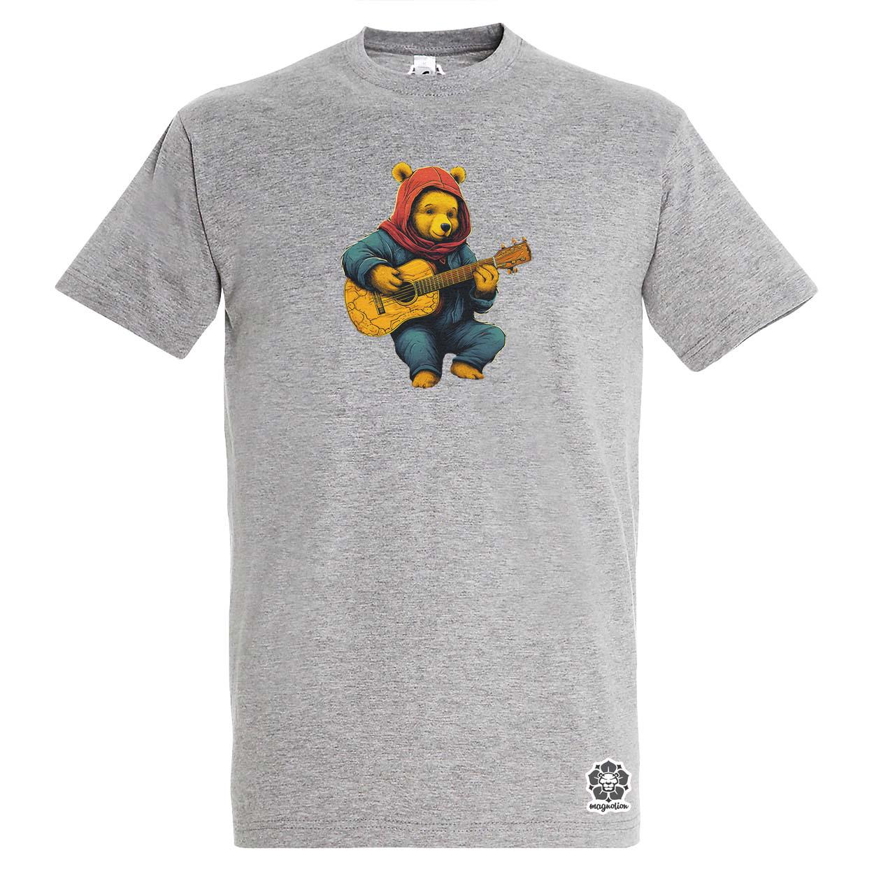 Micimackó gitározik v2 egyedi póló 