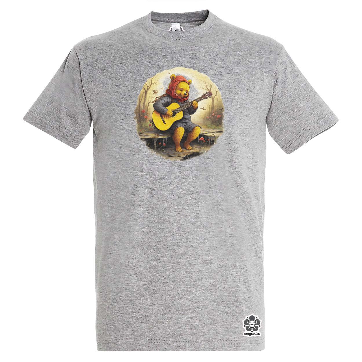 Micimackó gitározik v3 egyedi póló 