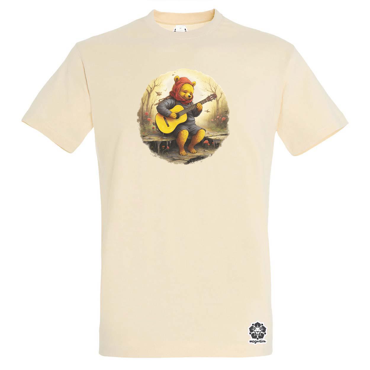 Micimackó gitározik v3 egyedi póló 