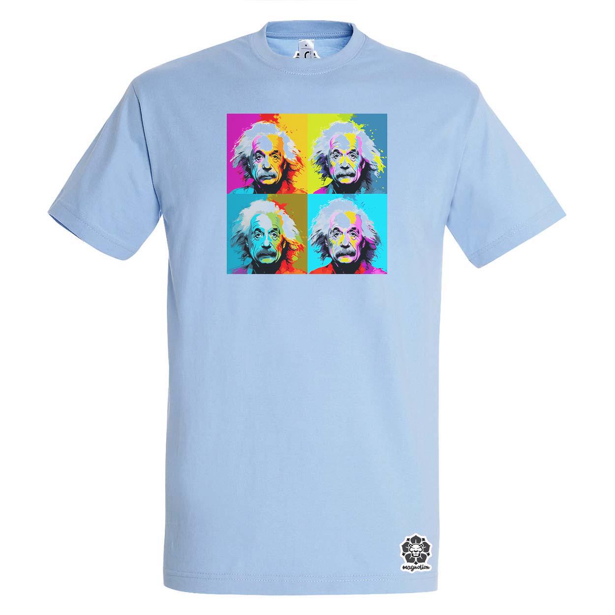 Pop art Einstein v10 egyedi póló 