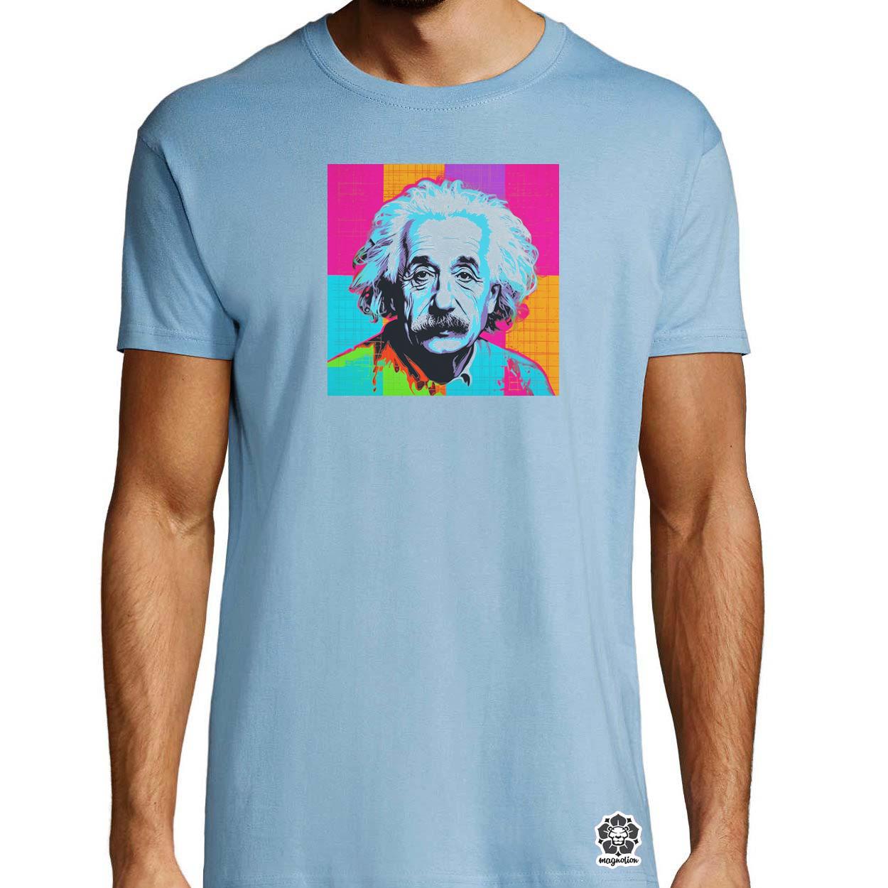 Pop art Einstein v12 egyedi póló 