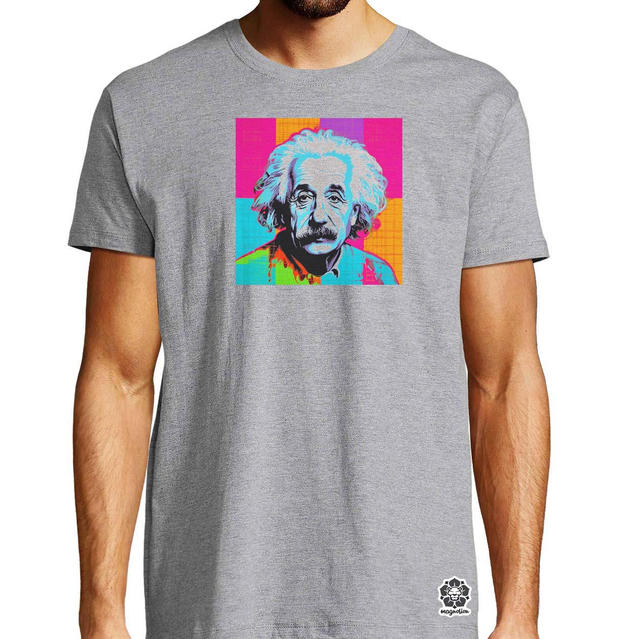 Pop art Einstein v12 egyedi póló 