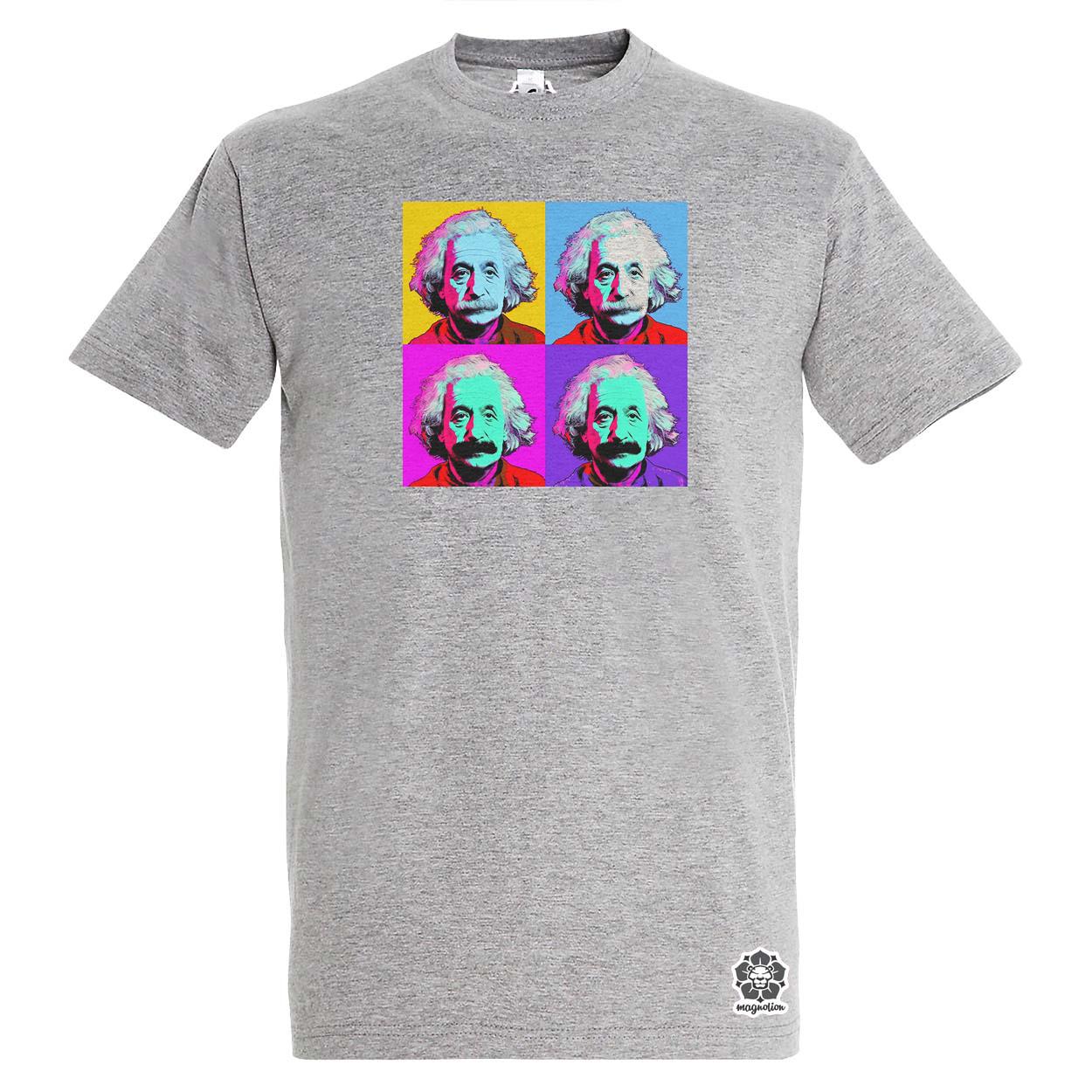 Pop art Einstein v2 egyedi póló 