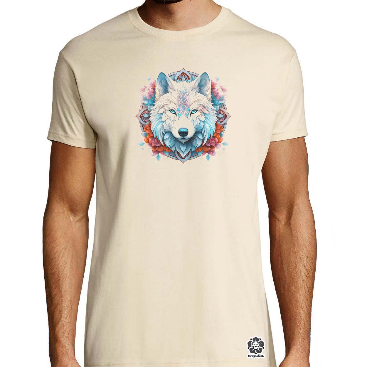 Farkas mandala fantázia v1 egyedi póló 
