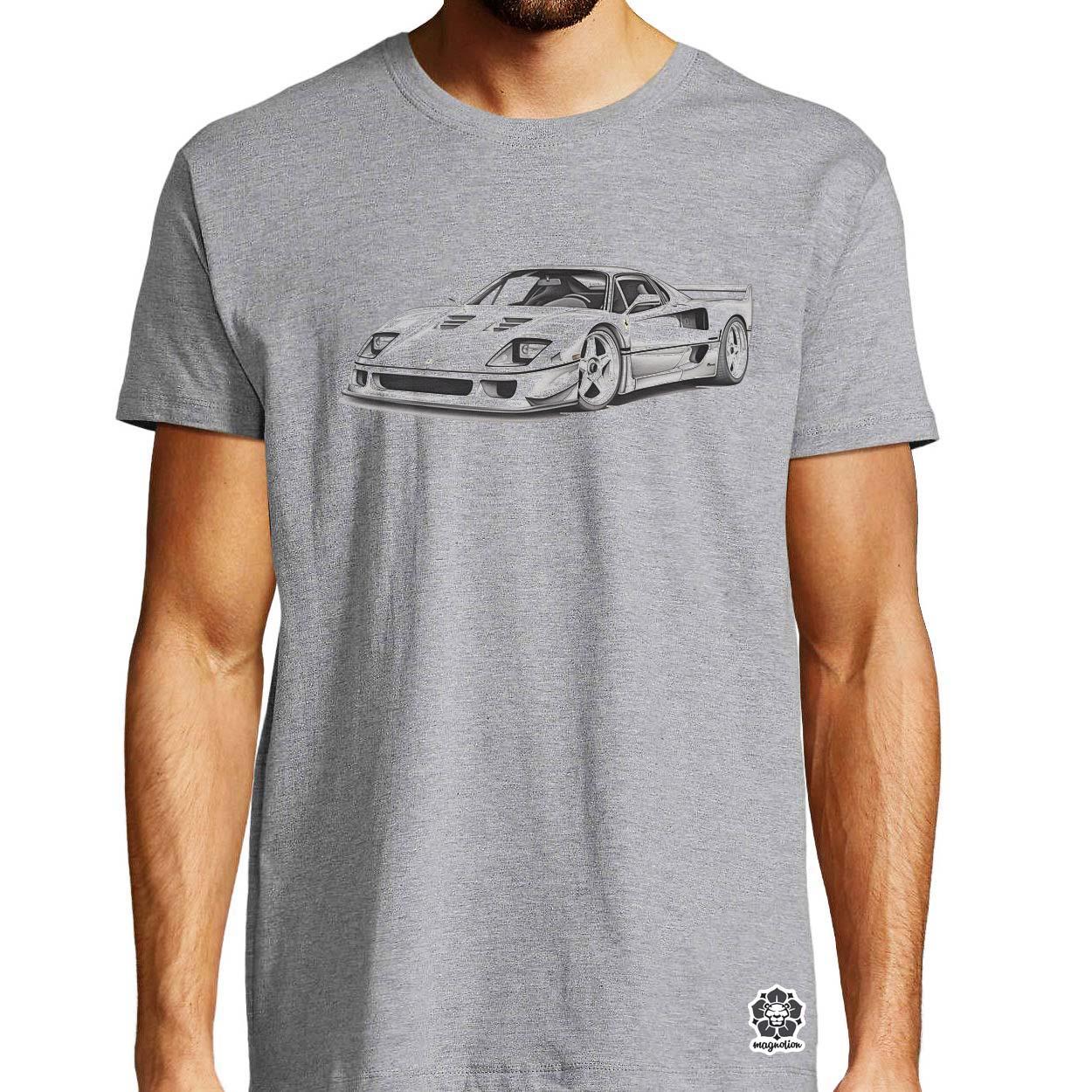 Ferrari F40 rajz v3 egyedi póló 