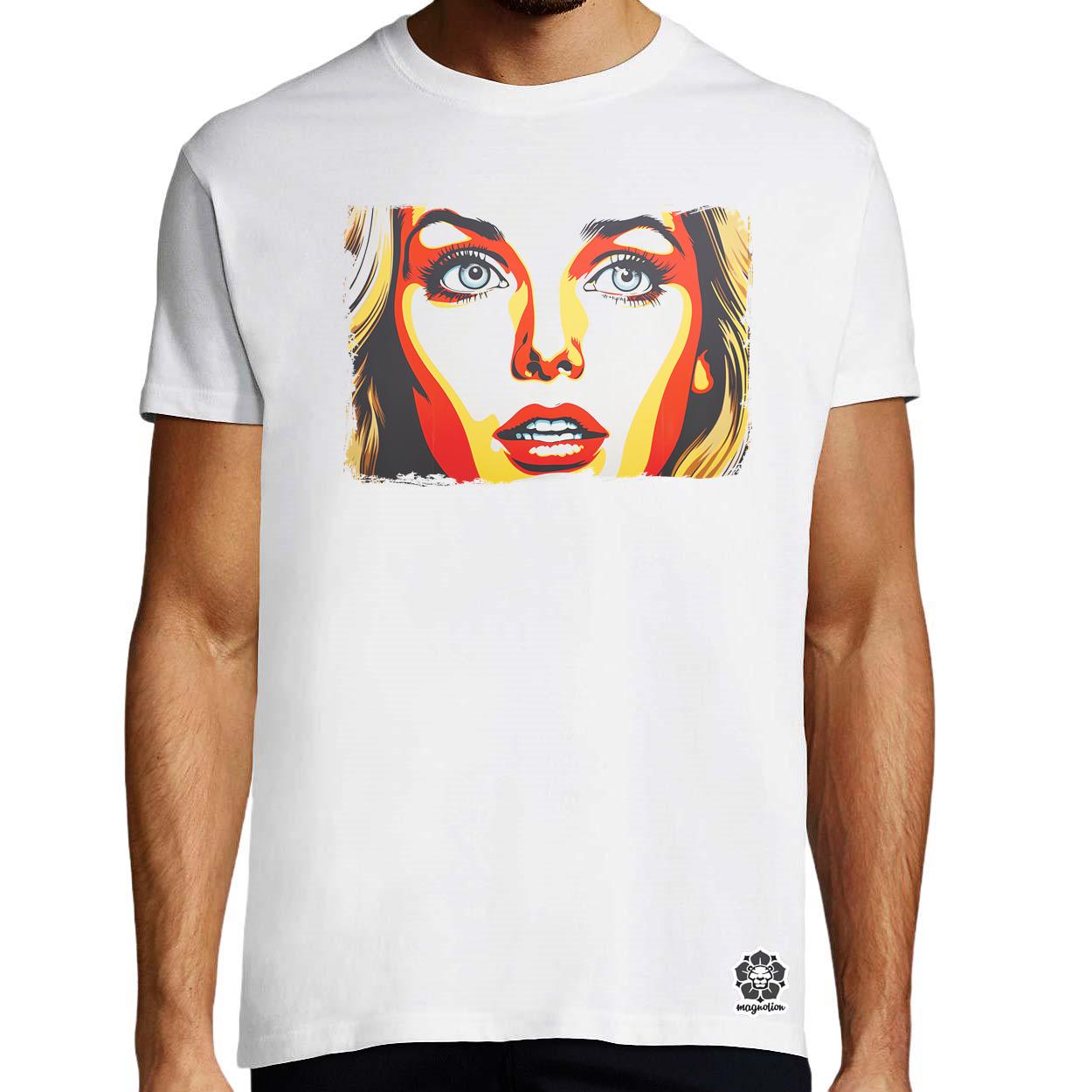Pop art szemek v5 egyedi póló 