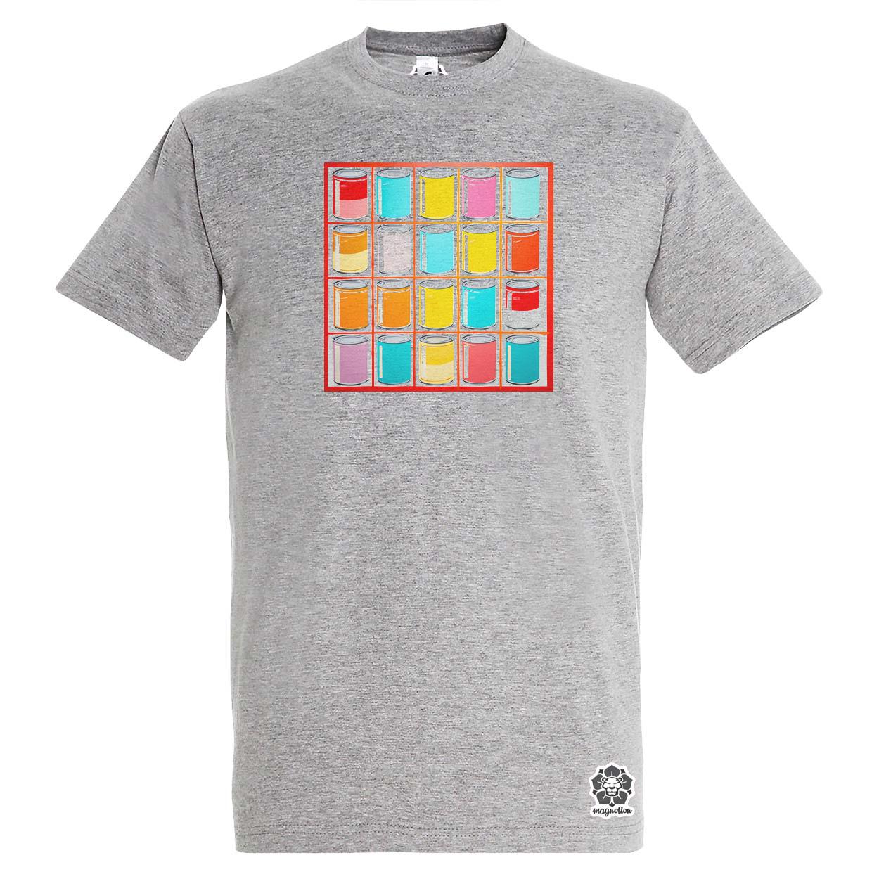 Pop art konzervdobozok v2 egyedi póló 