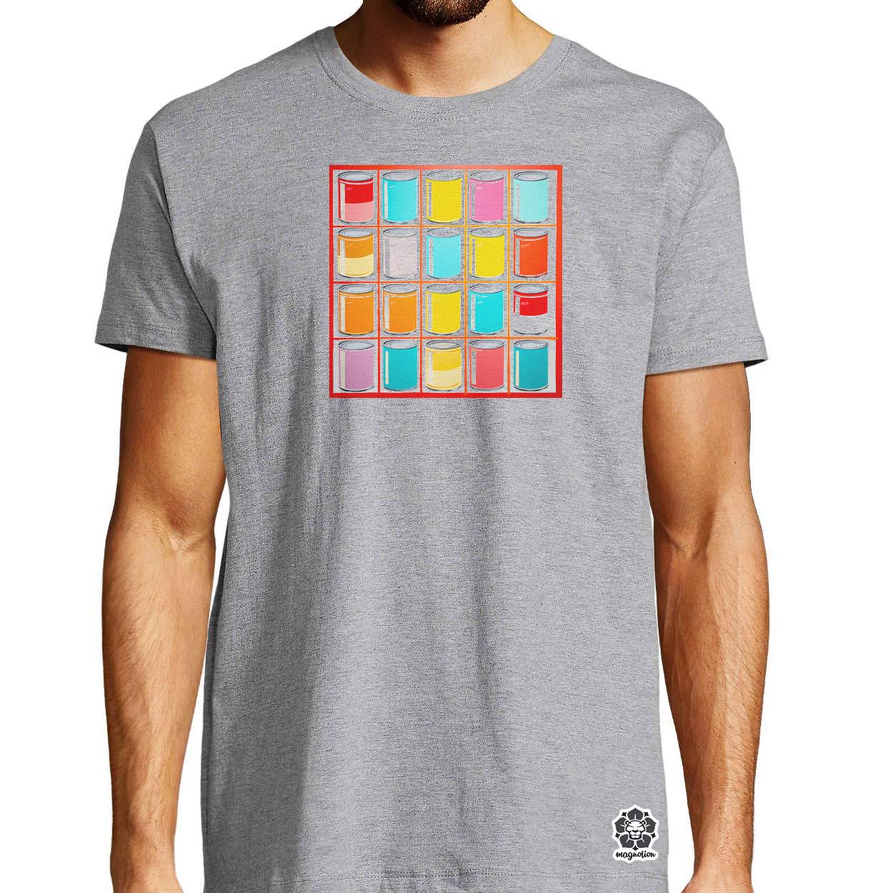 Pop art konzervdobozok v2 egyedi póló 