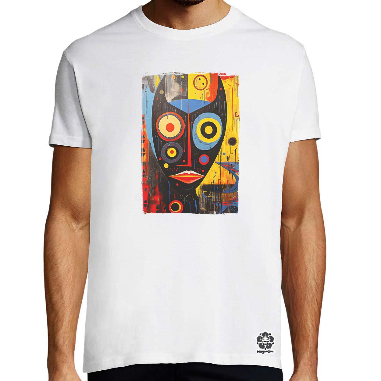 Pop art szürreális maszk v1 egyedi póló 