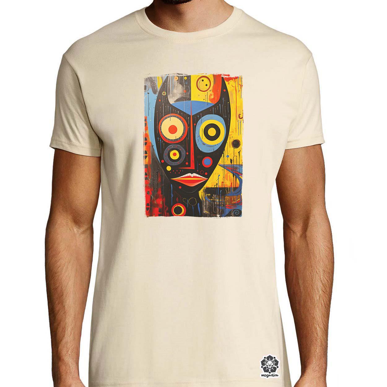 Pop art szürreális maszk v1 egyedi póló 