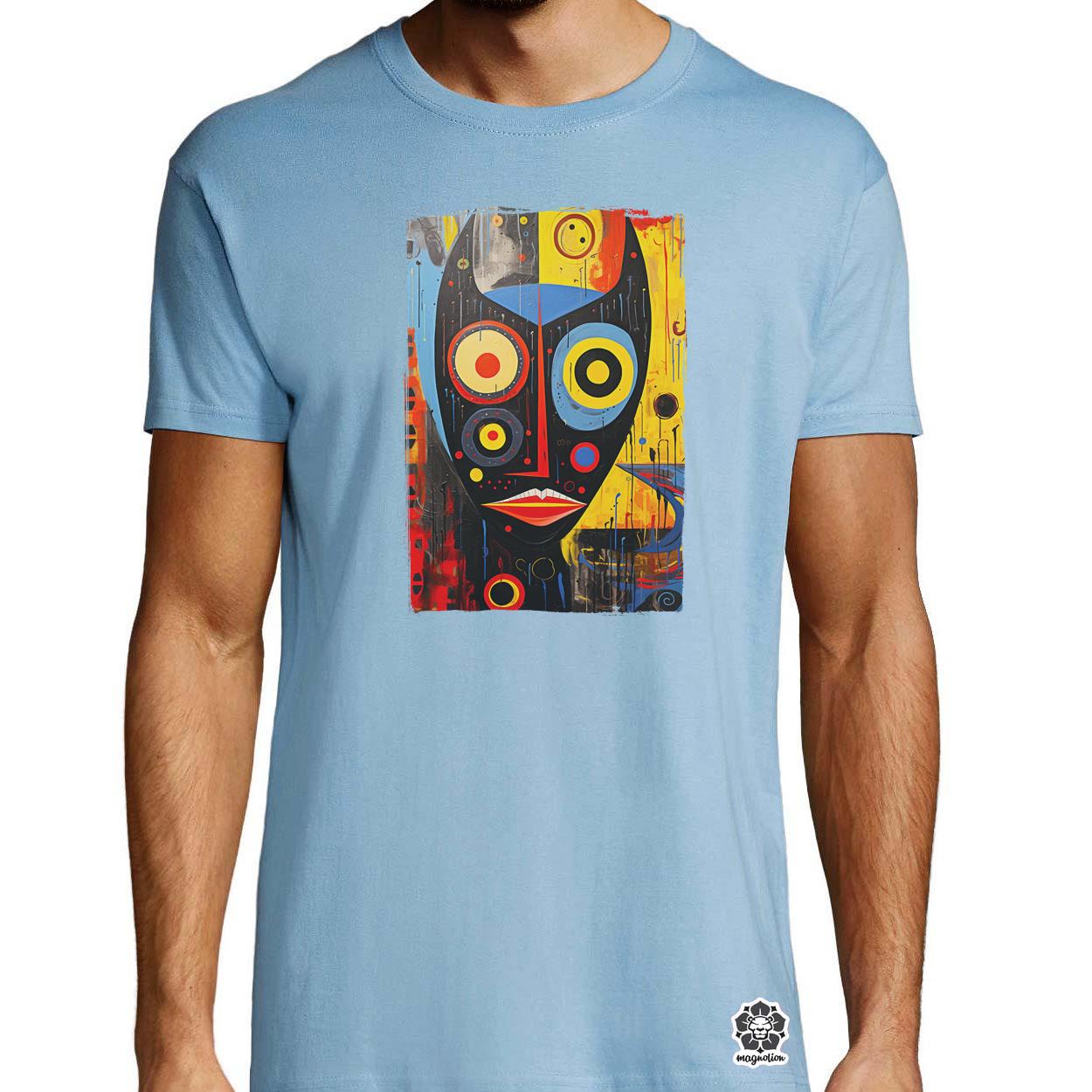 Pop art szürreális maszk v1 egyedi póló 