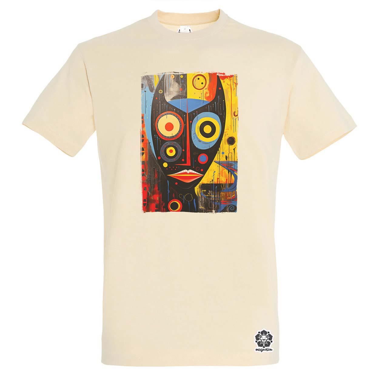 Pop art szürreális maszk v1 egyedi póló 