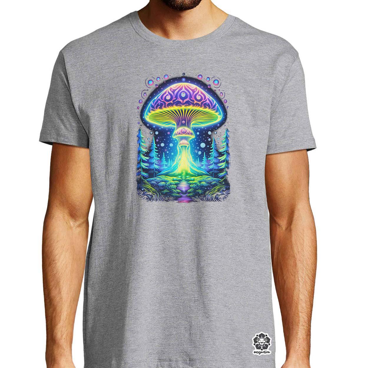 Pszichedelikus gomba UFO v1 egyedi póló 