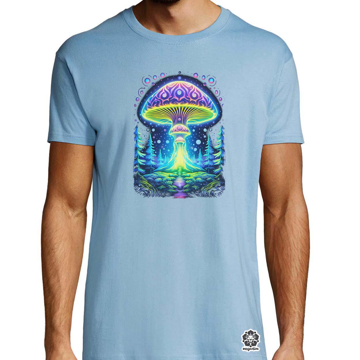 Pszichedelikus gomba UFO v1 egyedi póló 