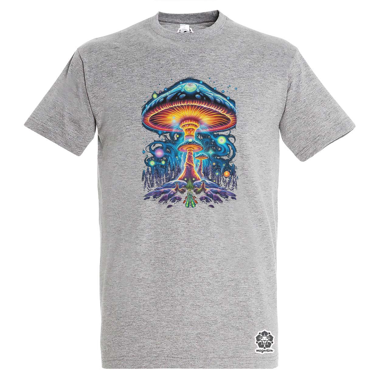 Pszichedelikus gomba UFO v3 egyedi póló 