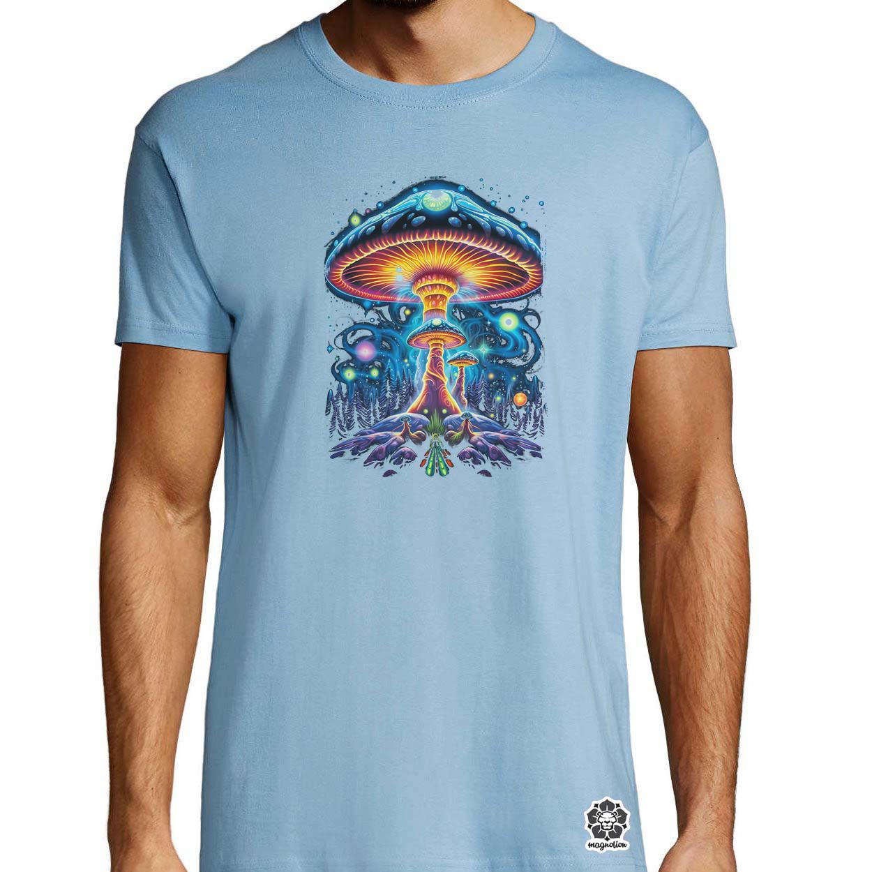 Pszichedelikus gomba UFO v3 egyedi póló 