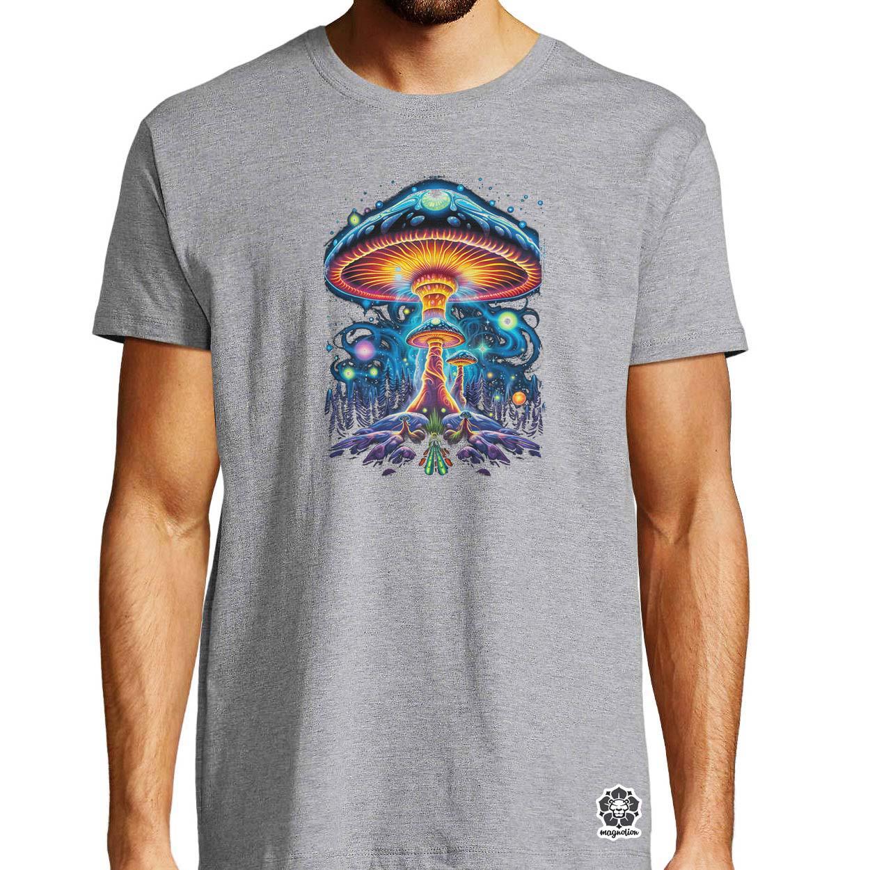 Pszichedelikus gomba UFO v3 egyedi póló 