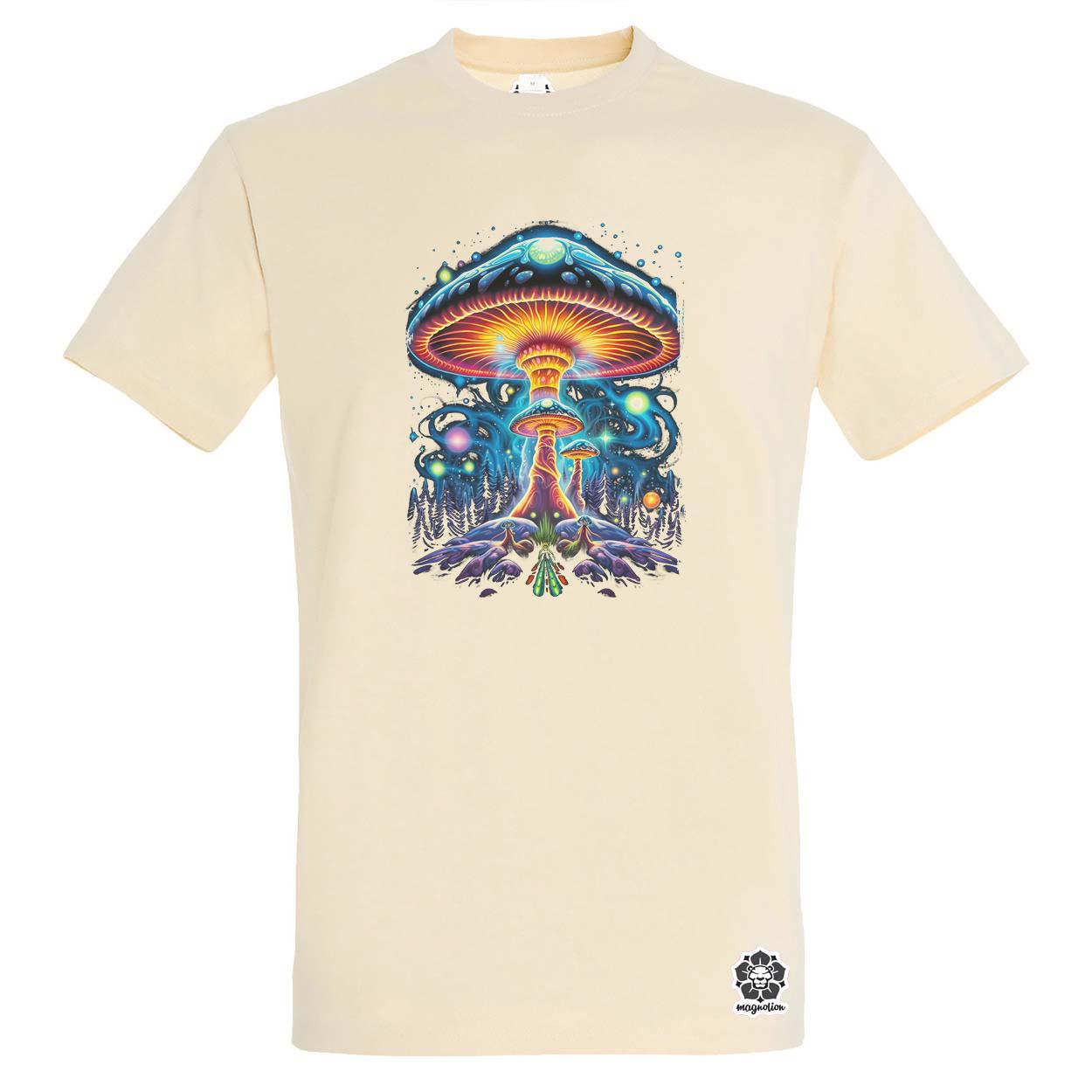 Pszichedelikus gomba UFO v3 egyedi póló 