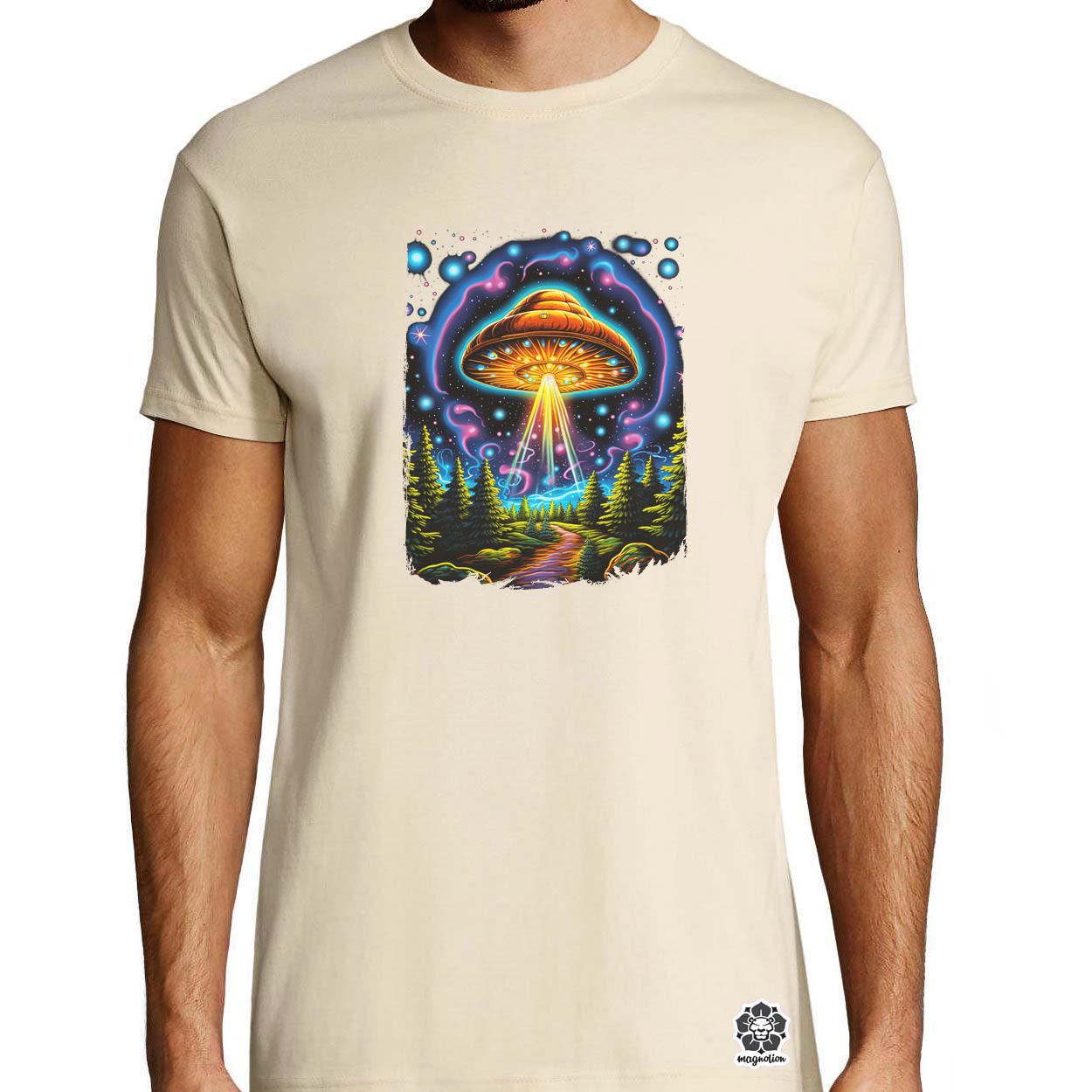 Pszichedelikus gomba UFO v4 egyedi póló 