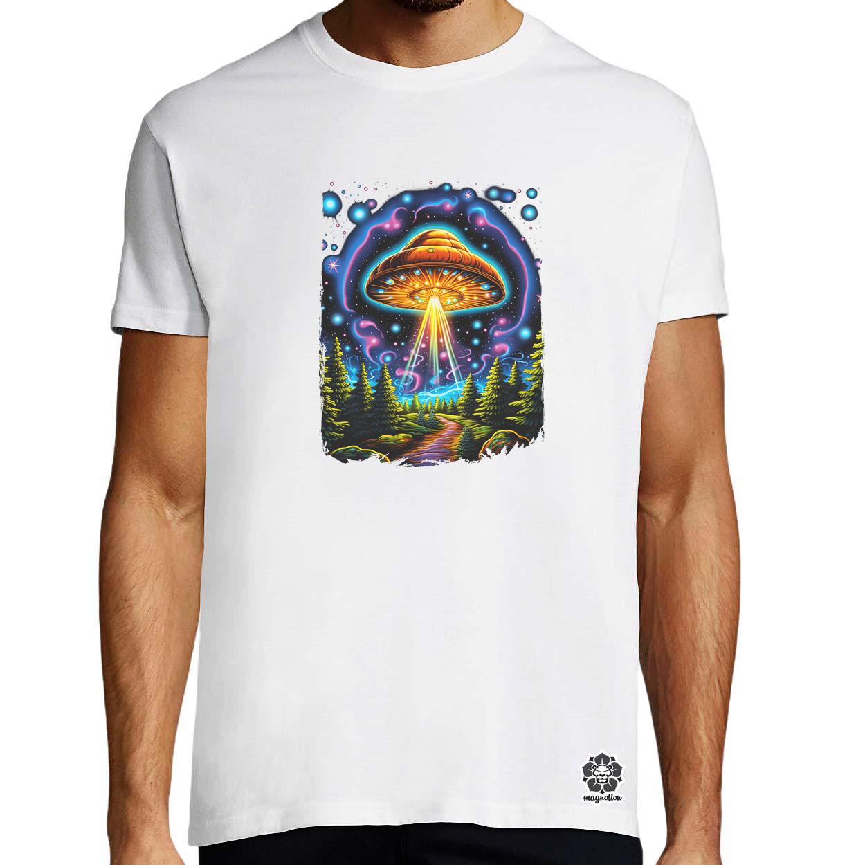 Pszichedelikus gomba UFO v4 egyedi póló 