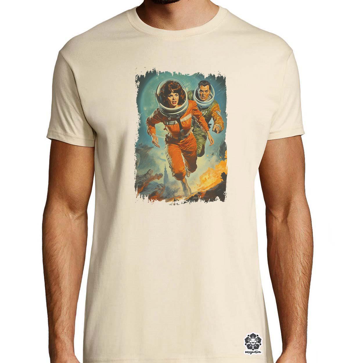 Retró sci-fi v14 egyedi póló 