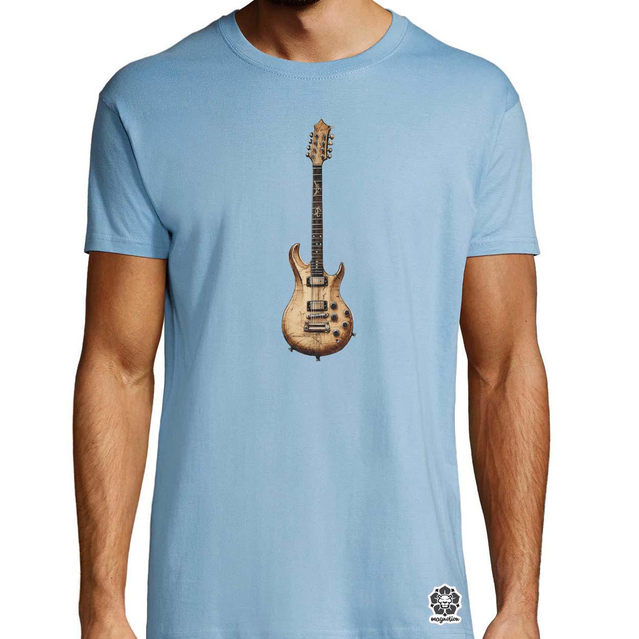 Elektromos gitár szkeccs v1 egyedi póló 